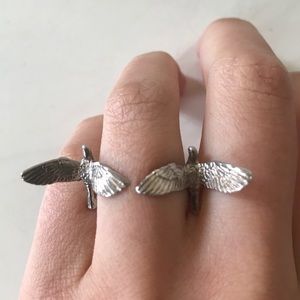 Verameat Two Birds Sterling Silver Ring